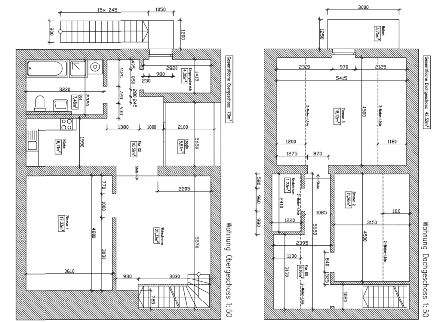 Gepflegte 4-Zimmer-Wohnung Nähe Abensberger Stadtplatz - Bauplan