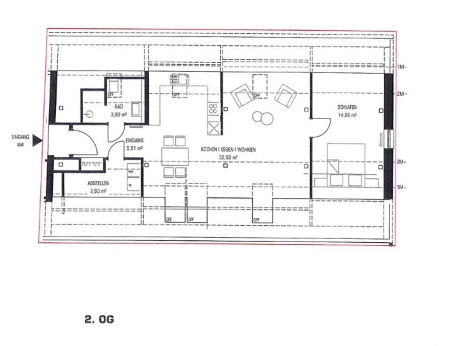 Erstbezug! Exklusive 2-Zimmer-Dachgeschosswohnung in Altstadtlage – Hochwertig kernsaniert - Grundriss