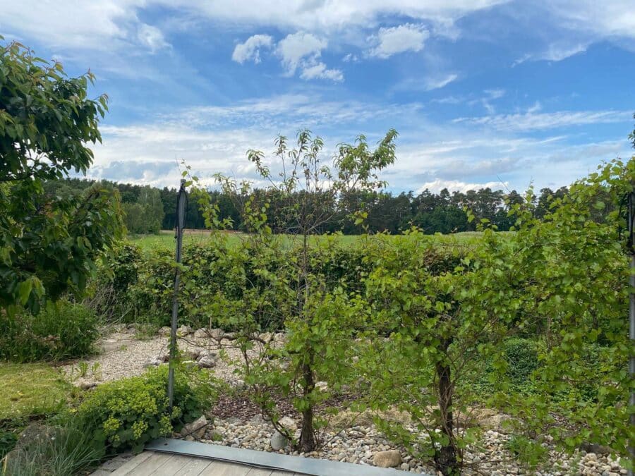 Traumhaftes Architektenhaus für Familien in Abensberg-Offenstetten - Ausblick Süd-Westterrasse