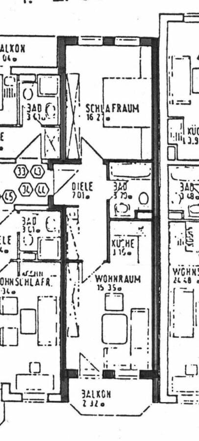 Gute 2-Zimmer-Wohnung in Regensburg - Grundriss Merkurstr.