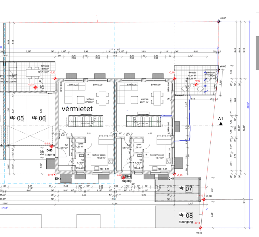 in der Stadt Abensberg: Neubau-Doppelhaushälfte mit Garage und Garten, Keller - Erdgeschoß