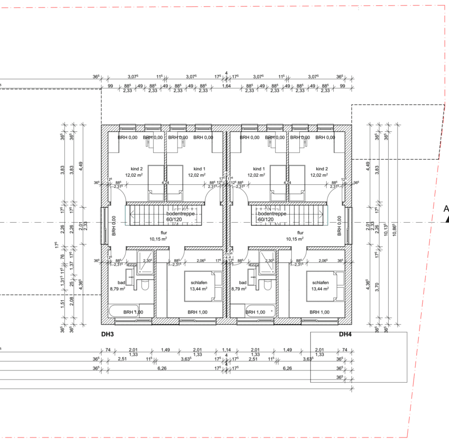 in der Stadt Abensberg: Neubau-Doppelhaushälfte mit Garage und Garten, Keller - Obergeschoss