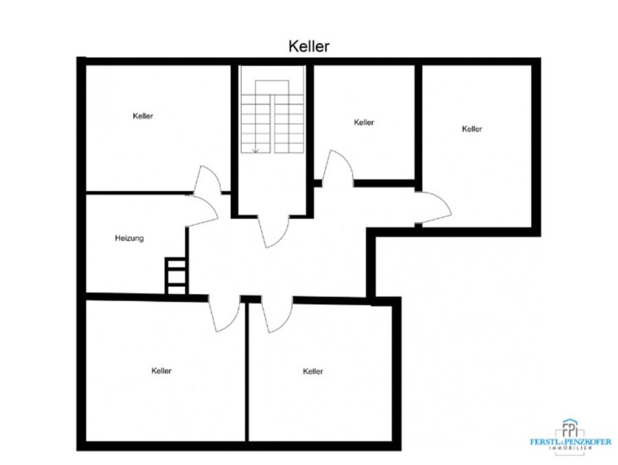 Modernisierter Bungalow mit großzügigem Grundstück und Doppelgarage - Grundriss Kellergeschoss