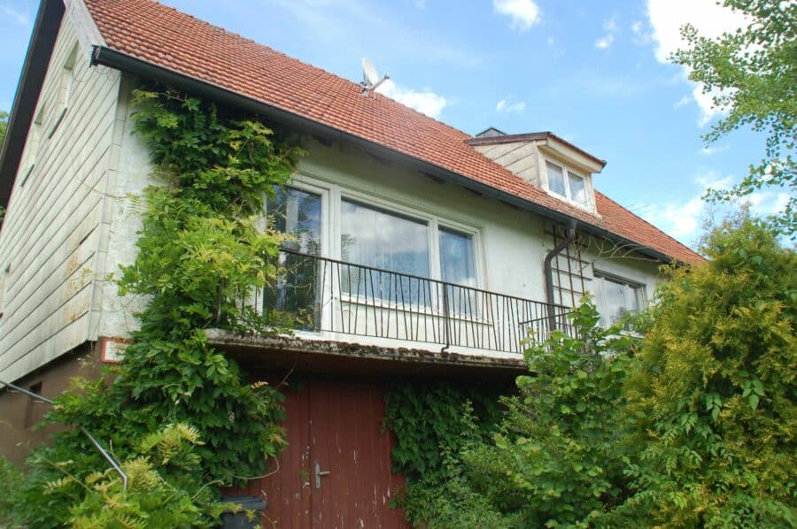 Holledauer Traumgrundstück in Südlage mit Weitblick auf dem Dorf, mit altem Wohnhaus - Hausansicht