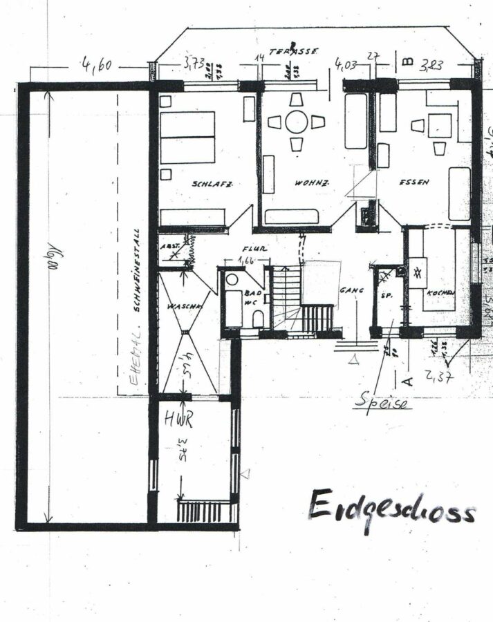 Wohnhaus bei Hemau, ehem. Hofstelle - Erdgeschoss